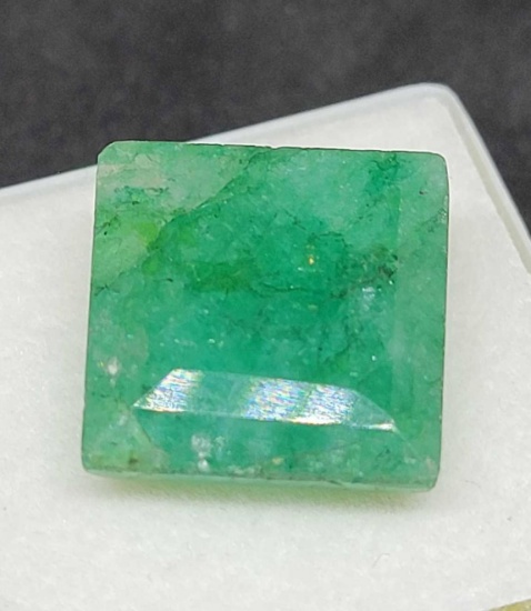 12.89ct Huge Sea green Translucent beauty nice color gemstone