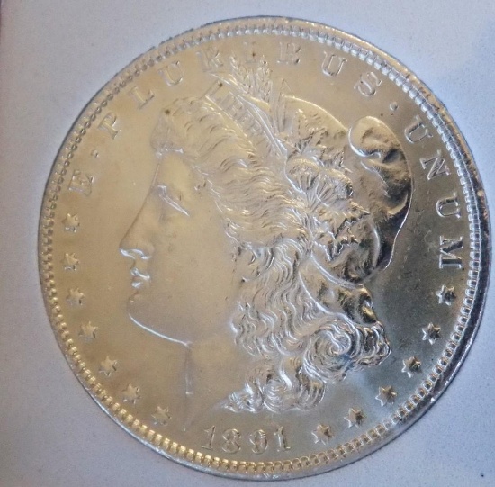 Morgan Silver Dollar 1891-P Gem BU Frosty Satin White Rare Date High Grade PQ