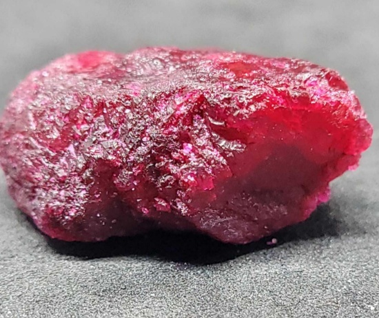 Raw uncut Red Ruby gemstone 64.24ct