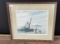 framed art titled Wharf Builders number 737 by Richard Wiggin Johnson.