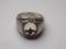 vintage sterling silver ring stamped c and c sterling heavy art piece stone inlay