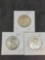 walking liberty half lot collector coins early years 1934 35 and 35 AU++ better grades 1.5 face 90%