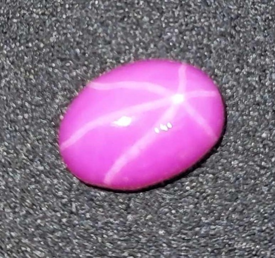 Pink lady star Sapphire 1.17ct nice star and color cabochon cut