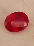 7.22 Ct Stunning Red Oval Cut Ruby