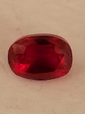 8.52 Ct Stunning Red Oval Cut Ruby