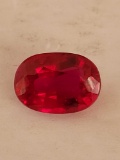 5.77 Ct Stunning Red Oval Cut Ruby