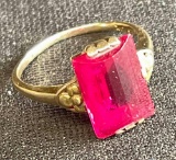 14k Gold Ruby Ring