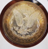 Morgan silver dollar 1884 o/o gem bu pastel rainbow pl rev ms++++++ stunning original pq