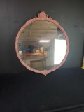 Vintage Framed round mirror