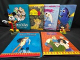 Disney Collectibles. Collector Cards, Mickey Bobble Head and sign Holder