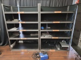 5ft Tall Metal Shelving w/ Contents
