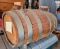 Vintage oak wine barrel with spicket from Carlsbad