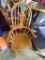 Oak desk Chair swivels