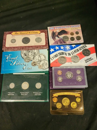 7 different coin Sets