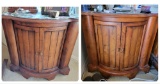 Matching Wood nightstands 2 shelves