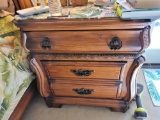 3ft Tall Aico Solid Royal Oak Wood Nightstand