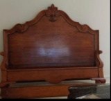 cherrywood cal king bed footboard and side rails treasures