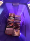entire blue bin of cds