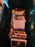 Entire black bin of DVDs