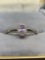 blue Tanzanite sterling silver white gold plated ring 1ct earth mind stone rare find