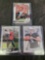 3 Rookie football cards Derek Carr and Jake Fromm