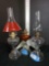 Three Early Vintage Oil Lamps