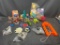 Mixed Lot of Action Figures and Toys. My Pet Monster, Ninja Tyrtkes, Jurassic Park, More.
