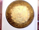 Morgan silver dollar 1921 s gem bu rainbow toned beauty better date this premium