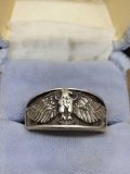 sterling silver vintage ring stamped OTT sterling 10.28g