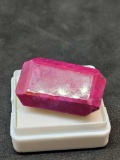 Ruby Huge pink to red 45.97ct Massive cut polished earth mind gem sparkly stone