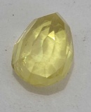 1.17 Ct Stunning Yellow Pear Cut Sapphire