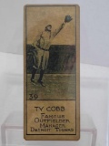 1927 Candy Card Ty Cobb Blank Back