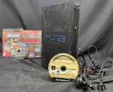 PlayStation 2 PS2 System with 4 games and cables