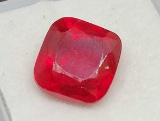 Antique Cushion cut Red Ruby gemstone 9.41ct