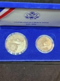 United States liberty silver Ellis Island proof set in original box .76 Troy silver 1986