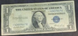 $1 silver Certificate 1935 E rare Star note avg circ