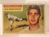 1956 Topps Sandy Koufax Card