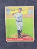 George Herman Babe Ruth Goudey baseball card