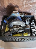 Crate Full of Power Tools
