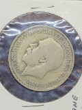 One Florin 1920 silver coin rare better grade XF+