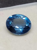 blue Oval cut Sapphire gemstone 3.06ct