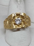 10kt gold ring with Topaz gemstone
