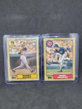 Barry Bonds and Greg Maddux Topps baseball cards
