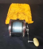 Penn Master Mariner NO. 349 fishing reel with pouch