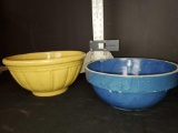 2 Early Pottery Kitchen Bowls