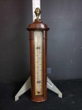 Stiffel Mahogany Wall Thermometer