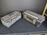 2 Stanley toolboxes with contents