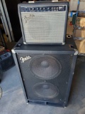 Fender lot 1 amplifier and 1 very big speaker