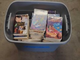 box of Disney VHS tapes. Some black dimond series
