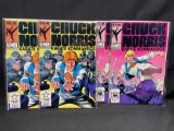 Vintage Chuck Norris Karate Kommandos Issues 1 and 2. Stat Comics